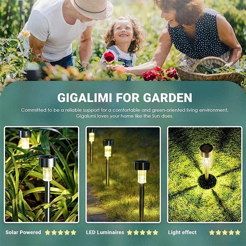 10-Pack Solar Garden Lantern Lights – Waterproof Pathway Lamps Solar Garden Lights Axl
