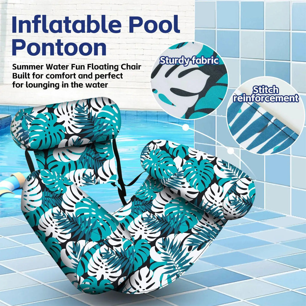 Inflatable Pool Float Chair for Beach, Lake & Pool Lounging Inflatable Pool Float Axl