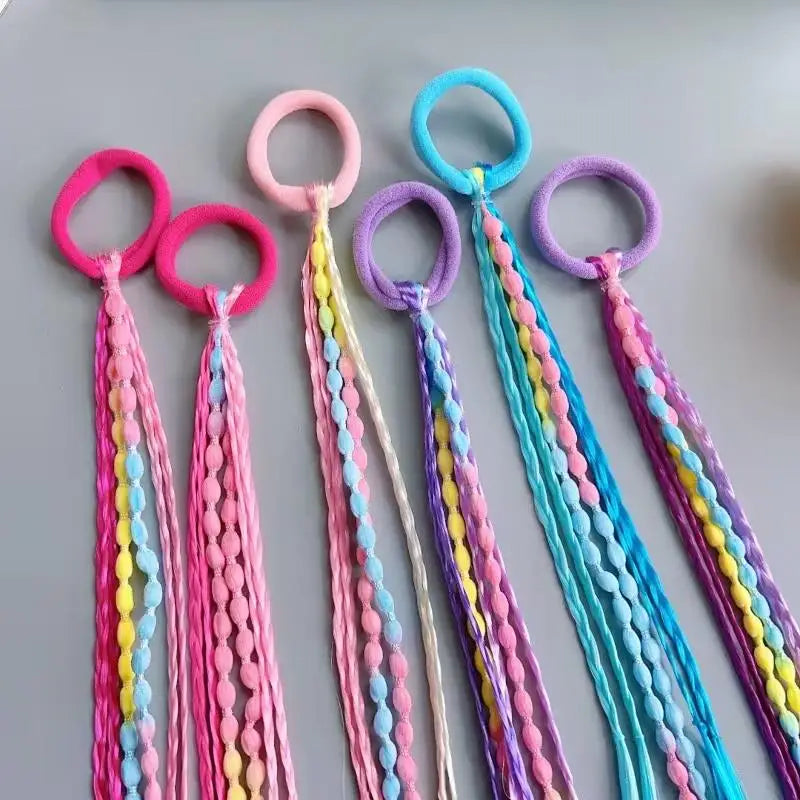 3-Pack Multi-Color Hair Braid Bands – Ponytail & Boxing Braids Hair Braid Bands Axl