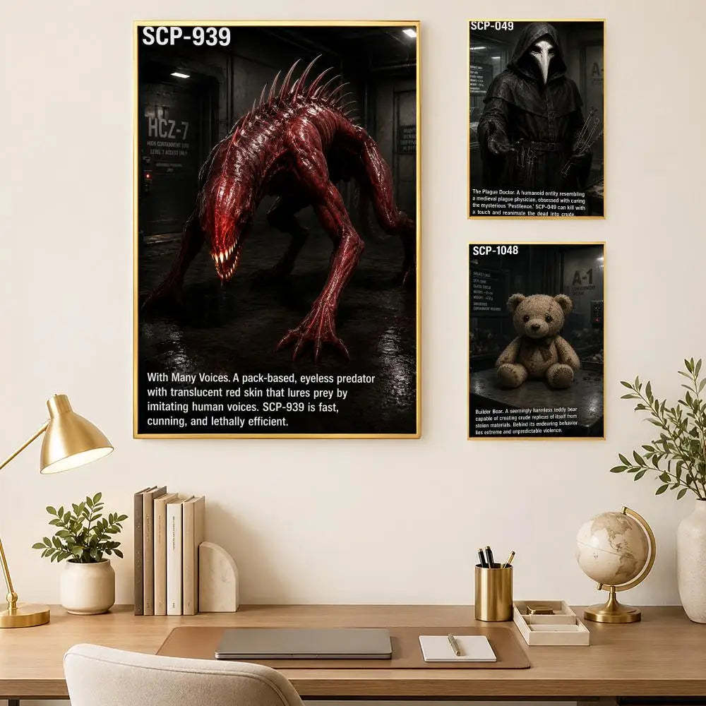 SCP Foundation Wall Poster – Self-Stick HD Waterproof Wall Art Wall Art Poster Axl