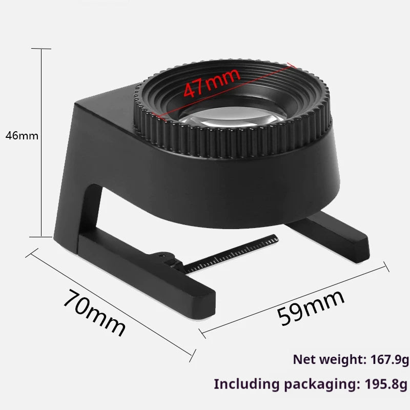 Illuminated Magnifying Loupe – LED UV Light, Scale & Stand Illuminated Magnifying Loupe Axl