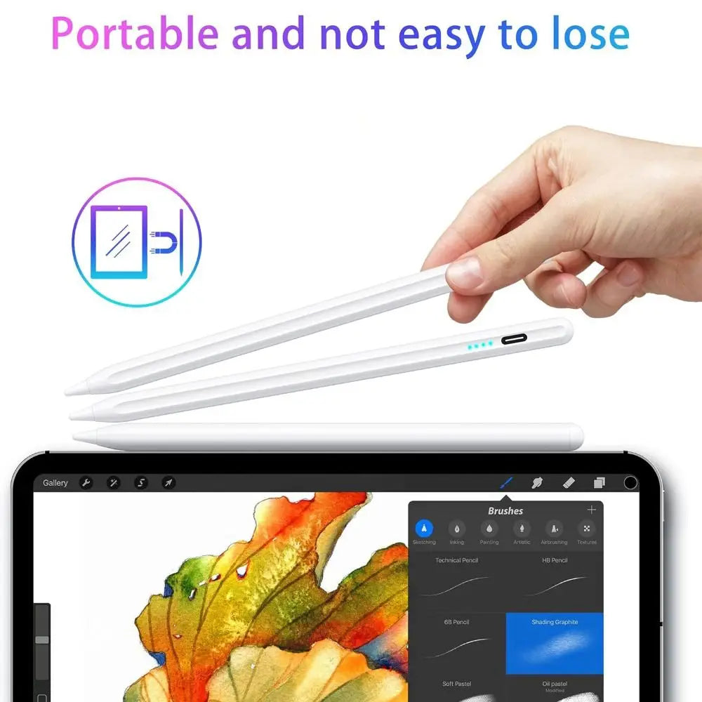 Universal Stylus Pen for Android & iOS Tablets – USB-C Rechargeable Tablet Stylus Pen Axl