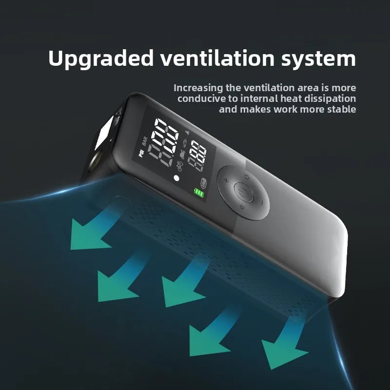Cordless Digital Tyre Inflator – Portable Air Pump for Car & Bike Cordless Tyre Inflator Axl