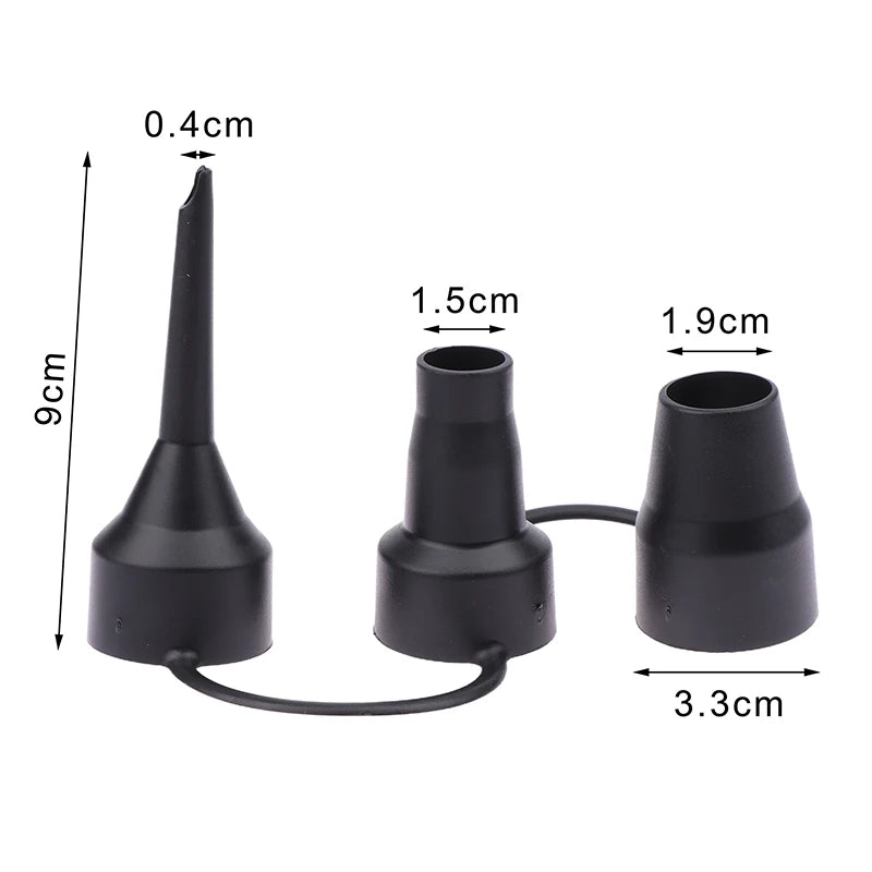 3-Size Air Pump Nozzles – Pool, Beach & Inflatable Toy Adapters Pump Nozzle Adapter Axl onesize