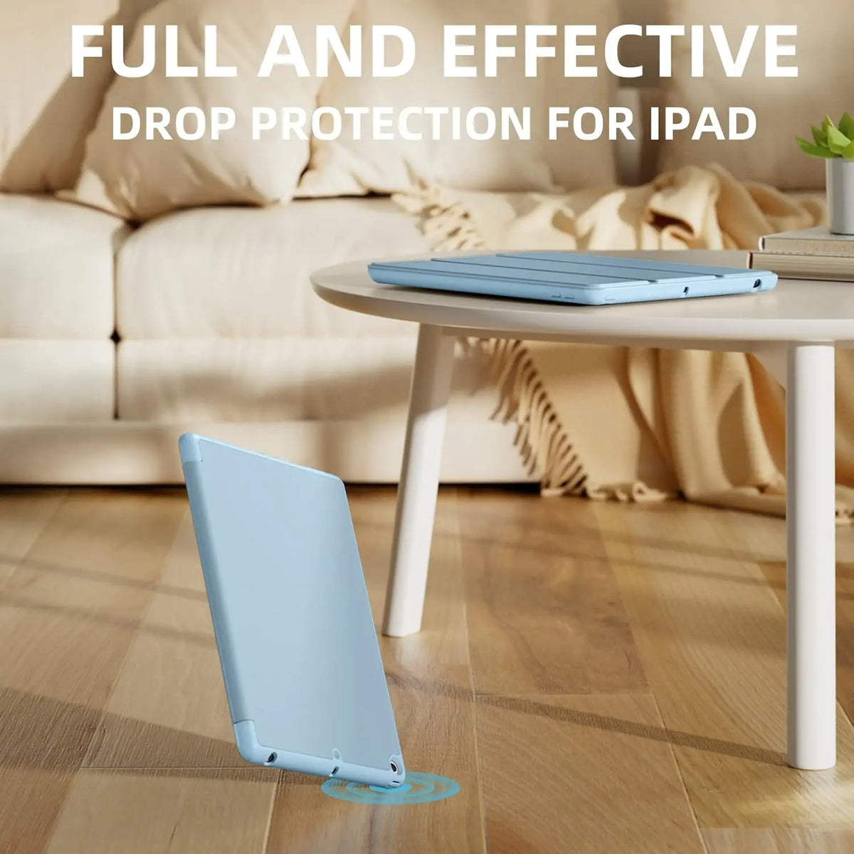 Tri-Fold Smart Case iPad 9th/8th/7th Gen 10.2" + Pencil Slot Tablet Folio Case Axl