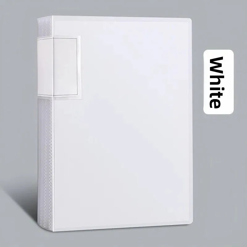 A4 Plastic File Folder – 100-Page Layered Document Organizer Plastic File Folder Axl