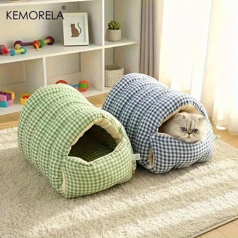 KEMORELA Fuzzy Cat Sleeping Bag – Warm Washable Pet Bed Cat Sleeping Bag Axl