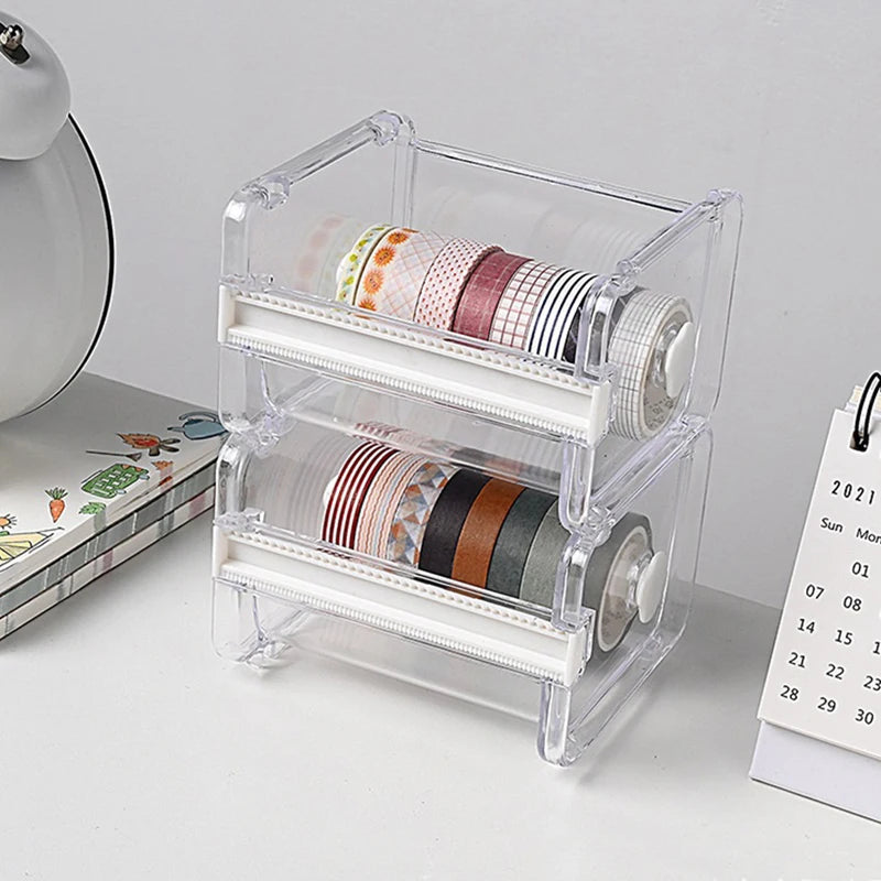 ABS Tape Dispenser & Washi Tape Cutter | Desk Organizer Tape Dispenser Axl