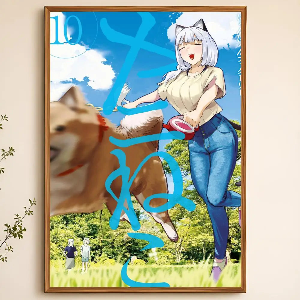Yani Neko Peel-and-Stick PVC Wall Poster – HD Anime Art Wall Art Poster Axl