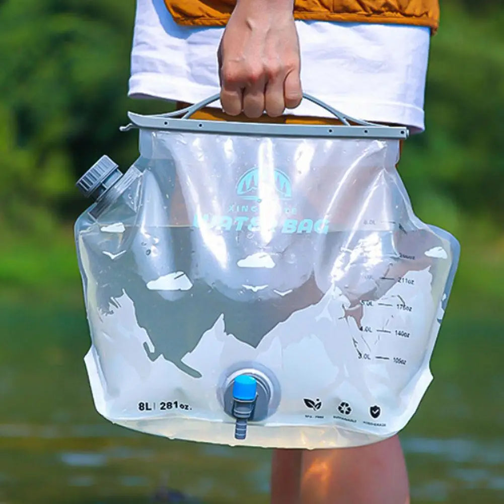 8L Collapsible Water Container with Spigot for Camping & Hiking Collapsible Water Container Axl