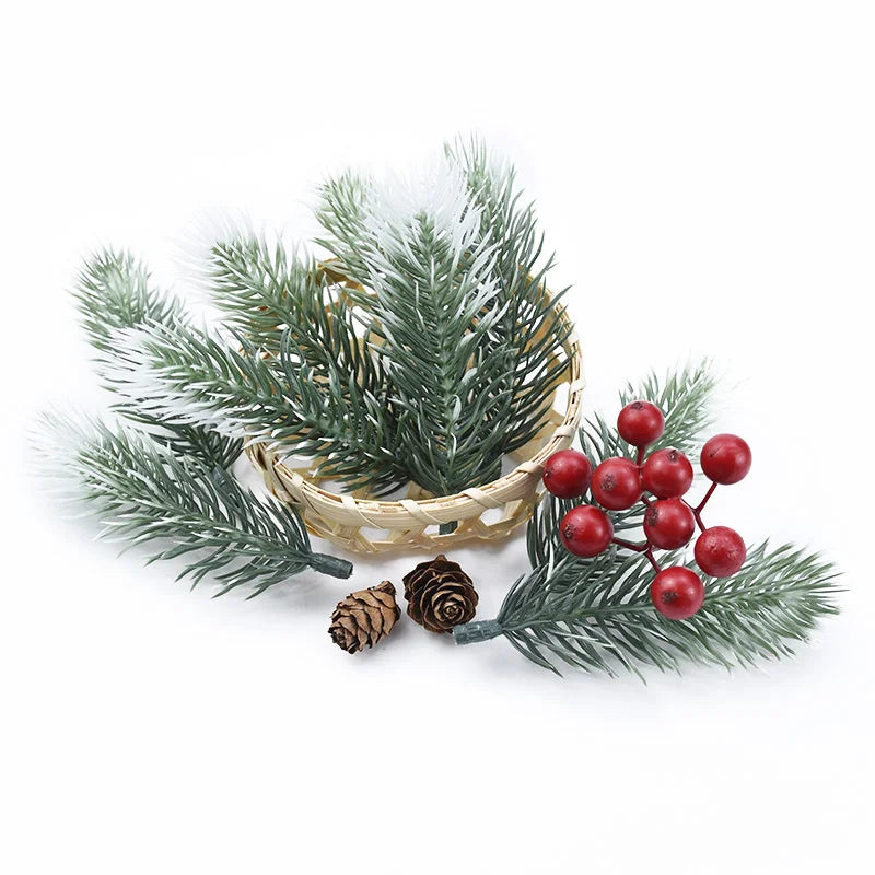 Artificial Pine Needle Picks for Christmas Crafts & Décor 5/10Pcs Christmas Craft Picks Axl