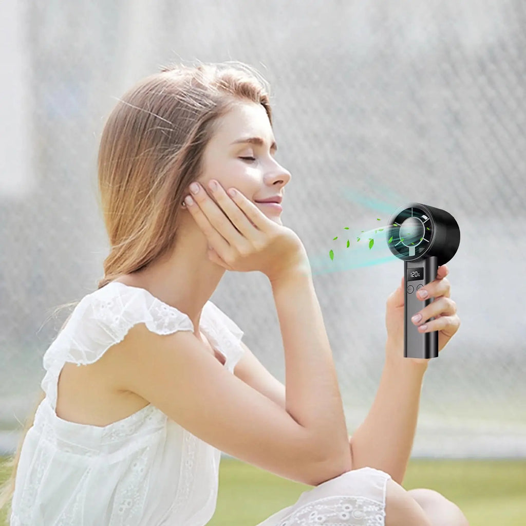120-Speed Mini Handheld Fan – USB Rechargeable Portable Fan Handheld Portable Fan Axl