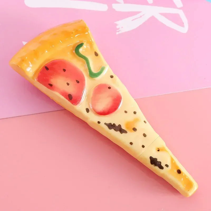 3D Food-Shaped Novelty Ballpoint Pens – Fruit, Bread & Veggie Novelty Ballpoint Pen Axl Pizza