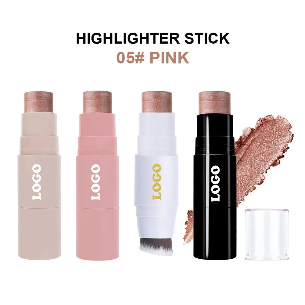 Double-Sided Blush Stick with Brush – Brightening Blusher Blush Stick Axl Highlighter 05 50pcs with logo