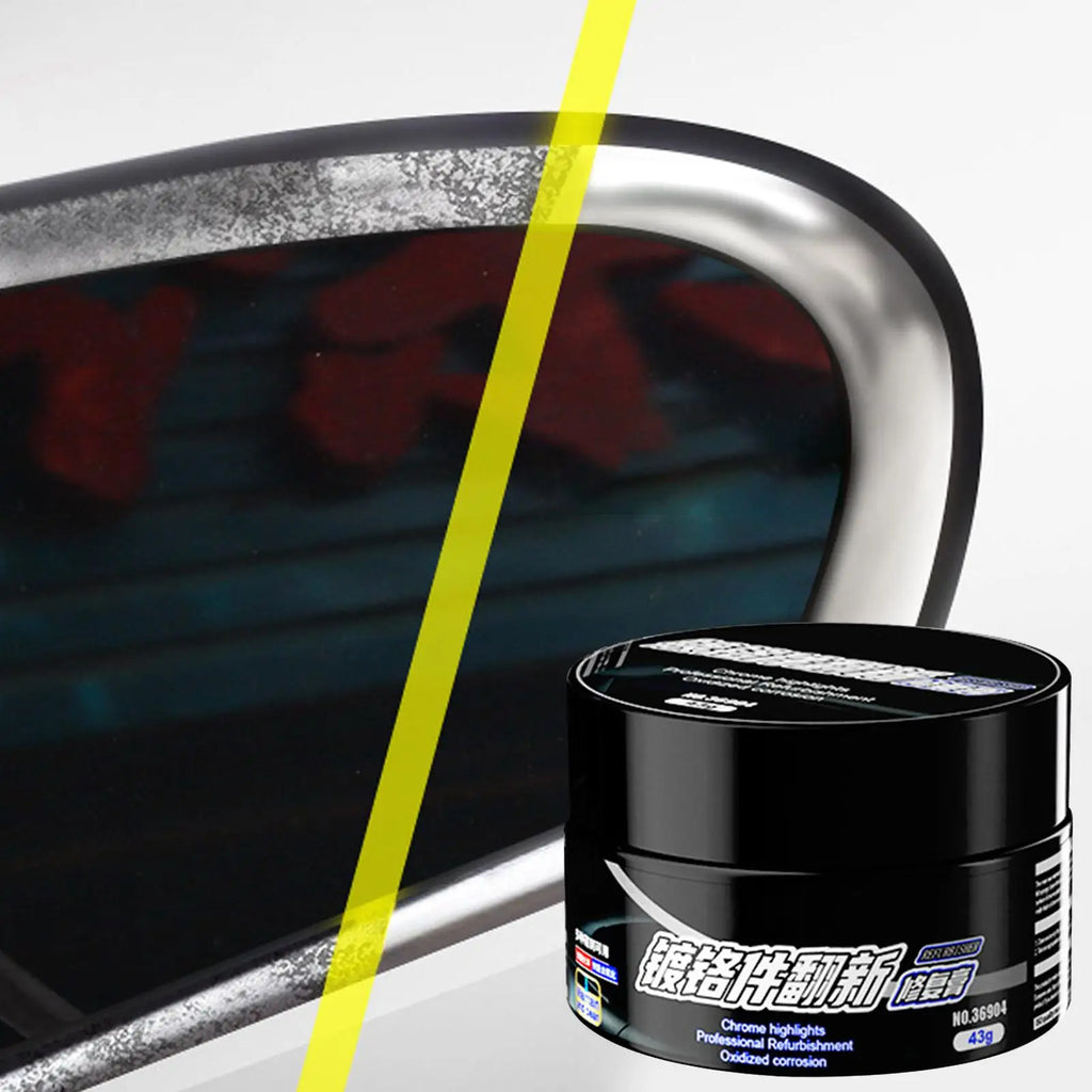 Chrome Restorer Paste 43g – Auto Chrome Polish & Oxidation Remover Chrome Polish Paste Axl