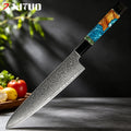 XITUO Damascus VG10 Chef Knife – Octagonal Wood Handle Damascus Chef Knife Axl Chef Knife