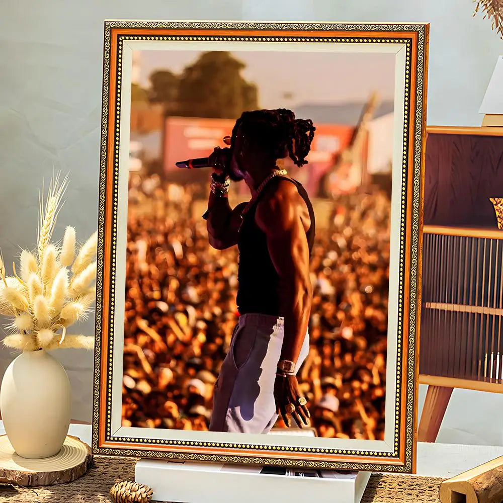 G-Gazo Rapper HD Poster – Self-Adhesive Waterproof Wall Decor Wall Poster Axl White3 30X40cmNoframe
