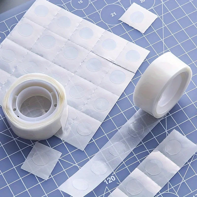 3-Roll Transparent Round Dot Double-Sided Tape | Craft & Scrapbook Craft Adhesive Tape Axl