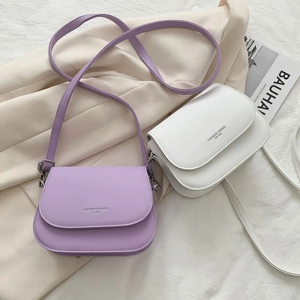 Women's PU Leather Saddle Crossbody Bag – Flap Shoulder Bag Crossbody Shoulder Bag Axl