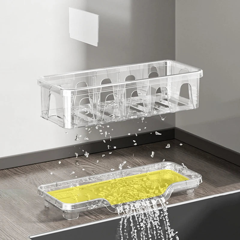 Kitchen Sink Caddy Organizer – Sponge Holder & Drain Rack Sink Caddy Organizer Axl