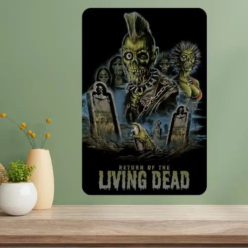 Return of the Living Dead Classic Movie Metal Poster Sign Metal Wall Sign Axl aluminum sign aluminum 14x20cm