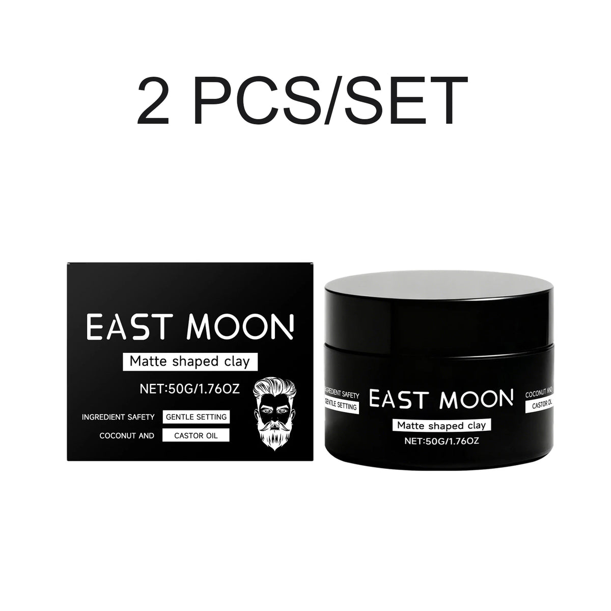 Men's Matte Hair Styling Clay – Strong Hold & Natural Finish 50g Hair Styling Clay Axl 2 PCS