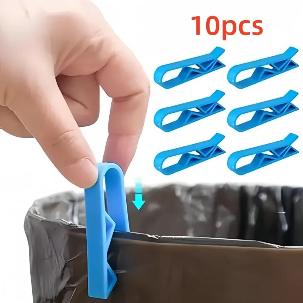 10-Pack Trash Bag Holder Clips – Non-Slip Bin Retaining Clamps Trash Bag Clips Axl