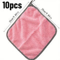10-Pack Coral Velvet Dish Cloths – Soft, Absorbent & Reusable Dish Cleaning Cloths Axl Random Color