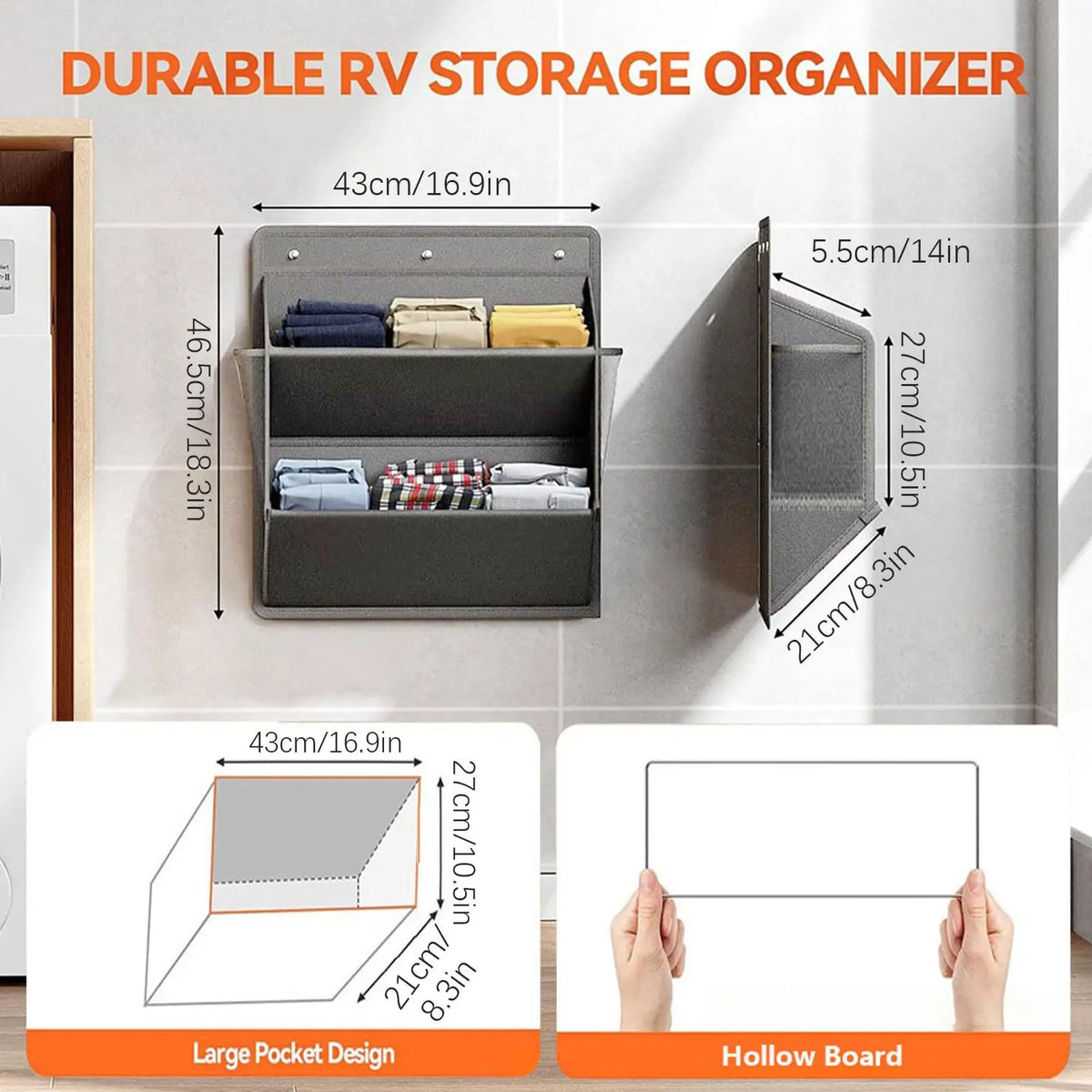 Adhesive Wall Shoe Rack – Space-Saving Organizer for RV & Home Wall Shoe Organizer Axl