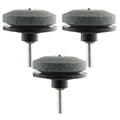 3-Pack Lawn Mower Blade Sharpener for Any Power Drill Blade Sharpener Axl Black 3PCS