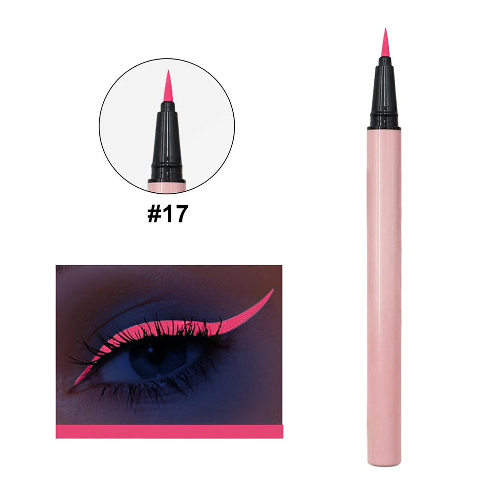 Pink Waterproof Liquid Eyeliner – Smudge Proof & Long Lasting Liquid Eyeliner Axl 17 100pcs with logo