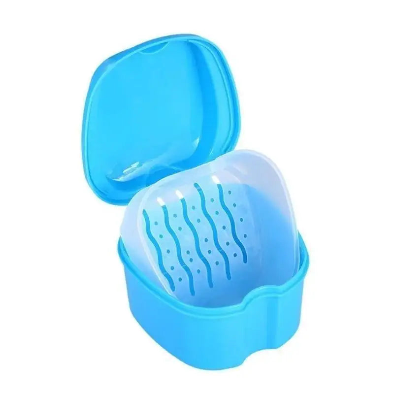Leakproof Denture Storage Case with Rinsing Basket | Travel Box Denture Storage Case Axl