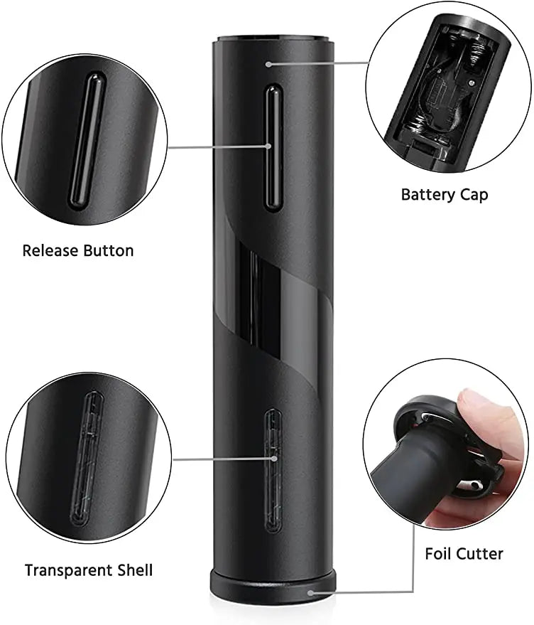 BALASHOV Electric Wine Opener & Foil Cutter | Auto Corkscrew Electric Wine Opener Axl