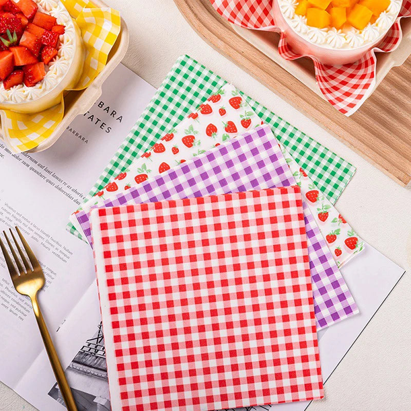 100 Pcs Greaseproof Paper Sheets – Food Wax Wrapping Liners Food Wrapping Paper Axl