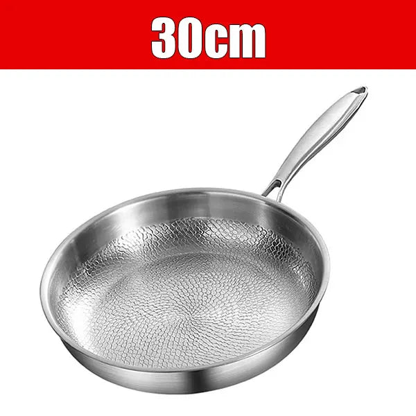 Tri-Ply Stainless Steel Frying Pan Set 10" 11" 12" Skillet Stainless Steel Skillet Axl 30cm