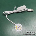 10cm Wood LED Light Base | Rotating Crystal Display Stand LED Display Stand Axl White light 1M USB Type-C