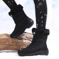 Women's Waterproof Snow Boots – Warm Plush Non-Slip Winter Boots Women's Snow Boots Axl All Black 37