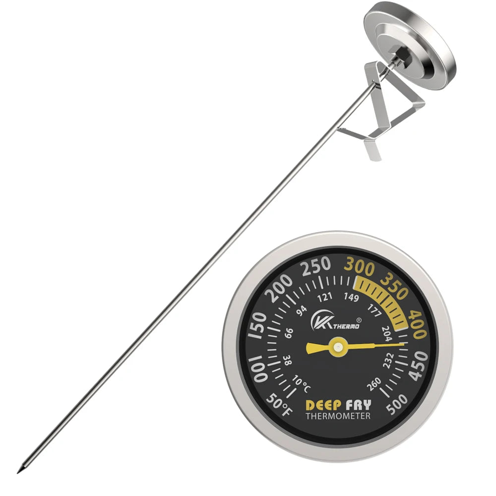 KT Thermo Dial Meat & Candy Thermometer – 5" Steel Probe Kitchen Thermometer Axl black