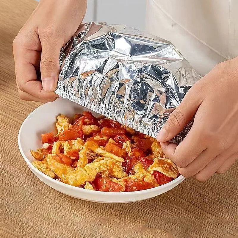 Reusable Aluminum Foil Insulation Cover for Lunch Box | 10/50 Pcs Food Insulation Cover Axl