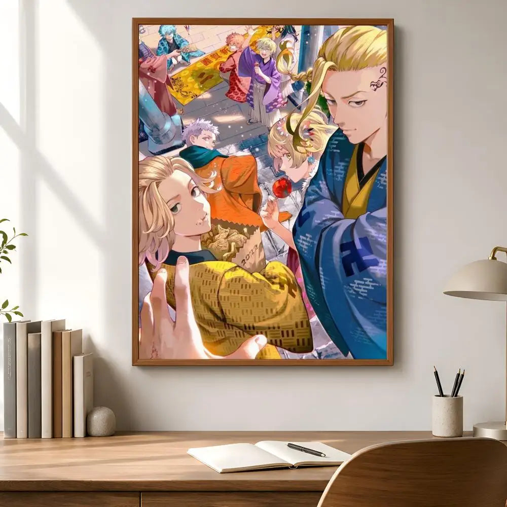Tokyo Revengers PVC Wall Poster – Peel & Stick HD Anime Art Anime Wall Poster Axl