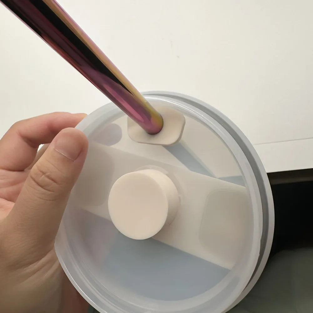 Silicone Straw Caps 3-Pack – 10mm Dustproof Straw Toppers Straw Accessories Axl