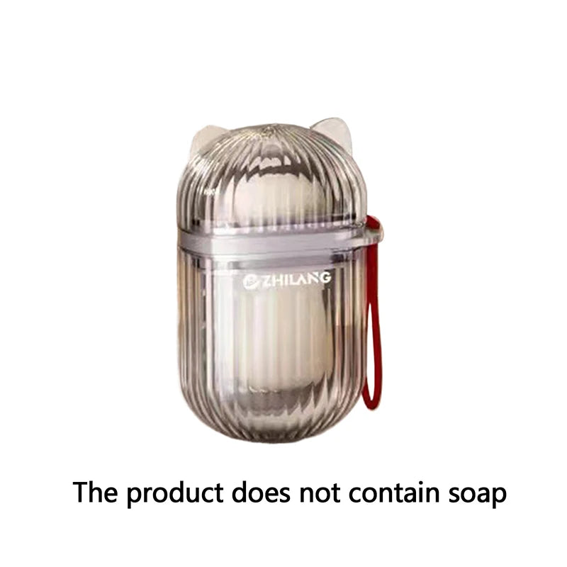 Portable Soap Box with Lid & Drain – Travel Soap Case Travel Soap Dish Axl TP