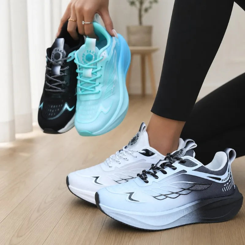 ZULIWAGN Women Wide Toe Mesh Sneakers – Breathable Retro Trainers Mesh Athletic Sneakers Axl