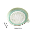 Handmade Ceramic Garlic Grater Plate – Gradient Glaze Kitchen Dish Ceramic Grater Plate Axl Green