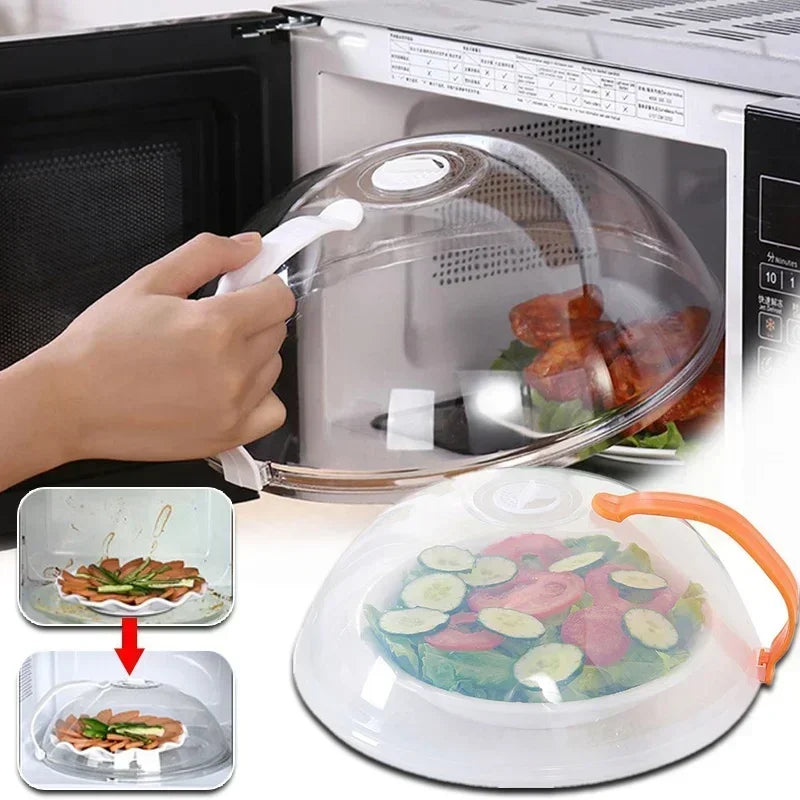 Reusable Microwave Food Cover with Steam Vents – 26cm Splatter Guard Microwave Splatter Cover Axl Upgrade Type