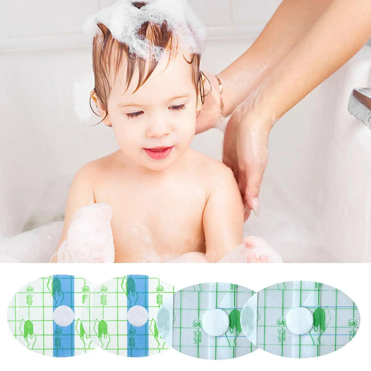 Baby Waterproof Ear Stickers – 100pc Shower & Swim Covers Baby Ear Protectors Axl