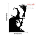 Halloween Static PVC Window Stickers – Witch & Ghost Decals Halloween Window Decals Axl B
