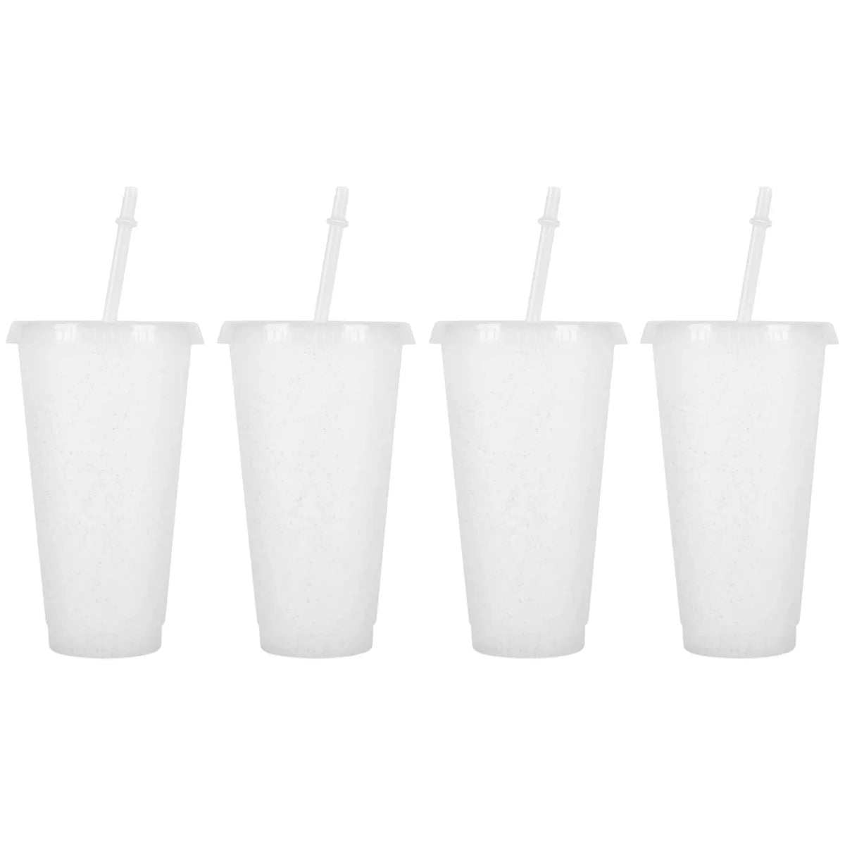 Reusable Acrylic Tumblers with Lids & Straws – 710ml 2/4 Pack Acrylic Tumbler Set Axl 4pcs white