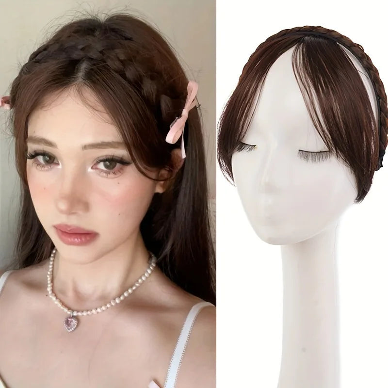 Vintage Braided Wig Headband – Cute Women's Hairband Gift Braided Hairband Axl