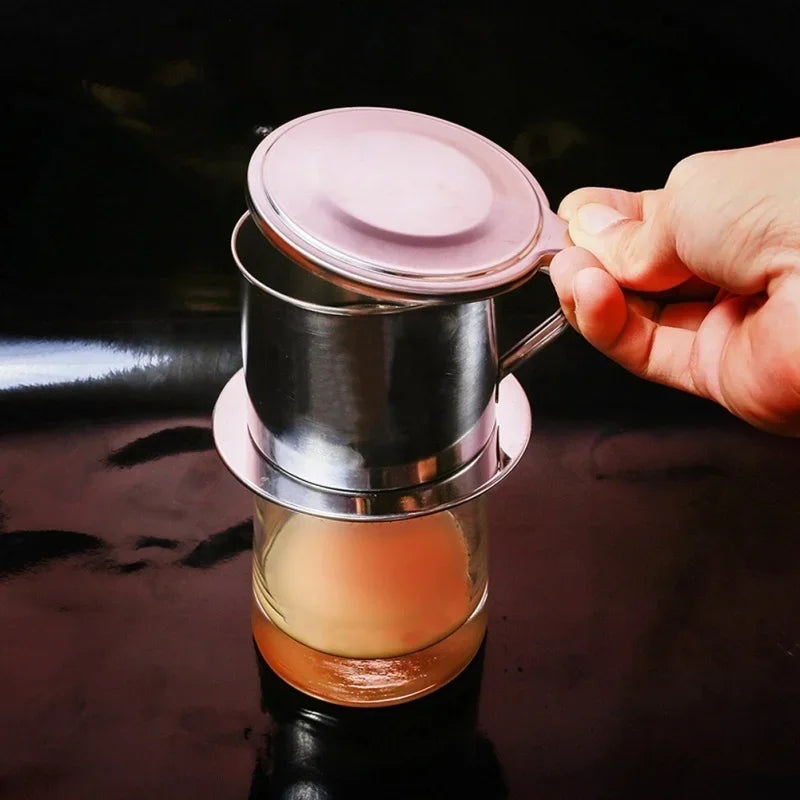 Vietnamese Stainless Steel Coffee Drip Filter – Portable & Reusable Coffee Drip Filter Axl